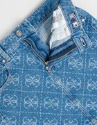 GUESS KIDS Пола от деним с монограм Пастелносин
