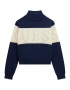 GUESS KIDS Поло с лога - Крем/Тъмносин