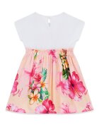 GUESS KIDS Разкроена флорална рокля Бял/Розово