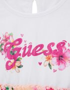 GUESS KIDS Разкроена флорална рокля Бял/Розово