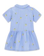 GUESS KIDS Разкроена рокля с бродерии Пастелносин