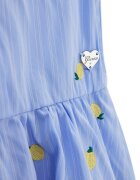 GUESS KIDS Разкроена рокля с бродерии Пастелносин