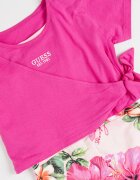 GUESS KIDS Разкроена рокля с дизайн 2 в 1 Светлорозов