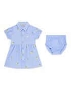 GUESS KIDS Разкроена рокля с гащички Пастелносин