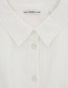 GUESS KIDS Разкроена рокля с къси ръкави Мръснобял