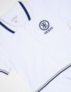 GUESS KIDS Разкроена рокля с лого Бял