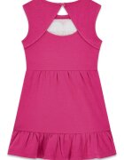 GUESS KIDS Разкроена рокля с лого Фуксия