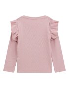 GUESS KIDS Рипсена блуза с набирания Прашно розово