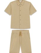 GUESS KIDS Риза и шорти с памук - 2 части Бежов