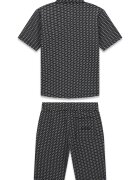 GUESS KIDS Риза и шорти с памук - 2 части Черен/Сив