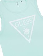 GUESS KIDS Рокля с лого Ледено синьо