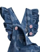 GUESS KIDS Рокля тип сукман от деним и боди - 2 части Тъмносин/Мръснобял