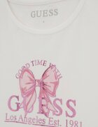 GUESS KIDS Стандартна тениска с лого Мръснобял