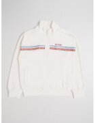 GUESS KIDS Суитшърт с модал с цип и декоративни камъни - Червен/Бял/Син