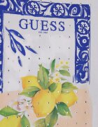 GUESS KIDS Тениска без ръкави с шарка и декоративни камъни Бял/Жълт/Син