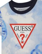 GUESS KIDS Тениска и бермуди Черен/Бледо синьо