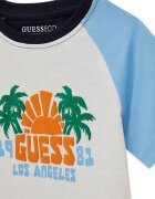 GUESS KIDS Тениска и бермуди Мръснобял/Син