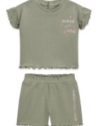 GUESS KIDS Тениска и къс панталон Бледозелен