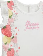 GUESS KIDS Тениска и къс панталон Бял/Розово