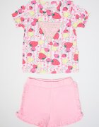 GUESS KIDS Tениска и къс панталон Пастелнорозов