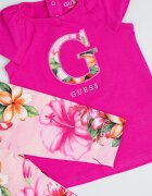 GUESS KIDS Тениска и панталон Зелен/Оранжев/Розово