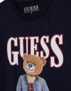 GUESS KIDS Тениска от памук с графика Ултрамарин синьо