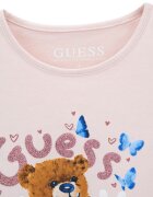 GUESS KIDS Тениска с лого Бледо розово