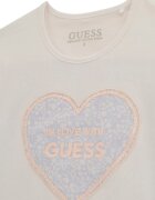 GUESS KIDS Тениска с лого и клин Сиво-бежов