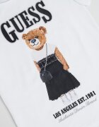 GUESS KIDS Тениска с памук с лого и графика Бял/Черен/Кафяв