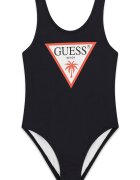 GUESS KIDS Цял бански с лого Черен