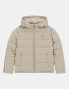 GUESS KIDS Яке с качулка и монограм Светло бежово