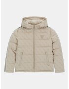 GUESS KIDS Яке с качулка и монограм