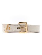 GUESS Колан Giully от еко кожа Мръснобял