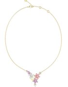 GUESS Колие от неръждаема стомана с флорална висулка
