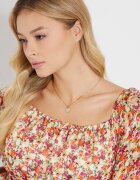 GUESS Колие с висулка във формата на сърце Златист