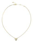 GUESS Колие със сърцевидна висулка с циркони