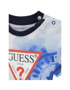 GUESS Комплект тениска+къси панталони за момчета памук тъмносин Тъмносин