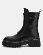 GUESS Кожени боти Annia с цип Черен