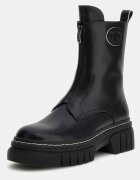 GUESS Кожени боти Annia с цип Черен