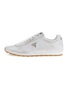 GUESS Кожени маратонки - Мръснобял
