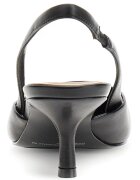 GUESS Кожени обувки на ток с лого Черен