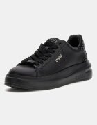 GUESS Кожени спортни обувки с пайети Черен
