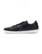 GUESS Кожени спортни обувки с перфорации - Черен