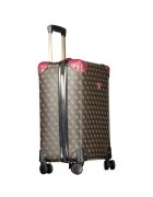 GUESS Куфар Latona 53x32x22см 4 колела полиуретан кафе унисекс