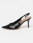 GUESS Лачени обувки с отворена пета Черен