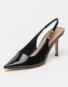 GUESS Лачени обувки с отворена пета Черен