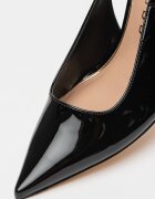 GUESS Лачени обувки с отворена пета Черен