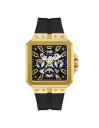 GUESS Мъжки часовник GW0637G2 - златист - силиконов - 42 мм