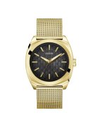 GUESS Мъжки часовник GW0794G2 - кварцов механизъм - стоманена каишка - диаметър 42 мм - златист цвят