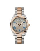 GUESS Мъжки часовник модел GW0265G13 - кварцов механизъм - 42 мм - сребрист цвят - стоманена каишка